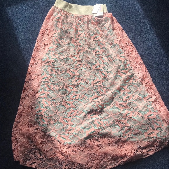 Lularoe unicorn lace lucy maxi skirt - Picture 2 of 2
